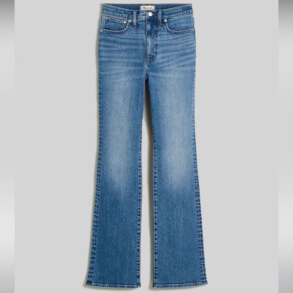 Madewell Skinny Flare High Rise Jeans in Fairson Wash Size 33 NWT - Picture 5 of 16